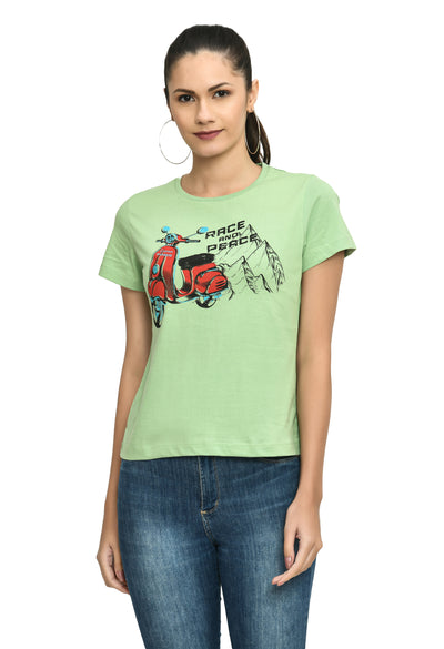 Fair Green Crew Neck Comfort T-Shirt