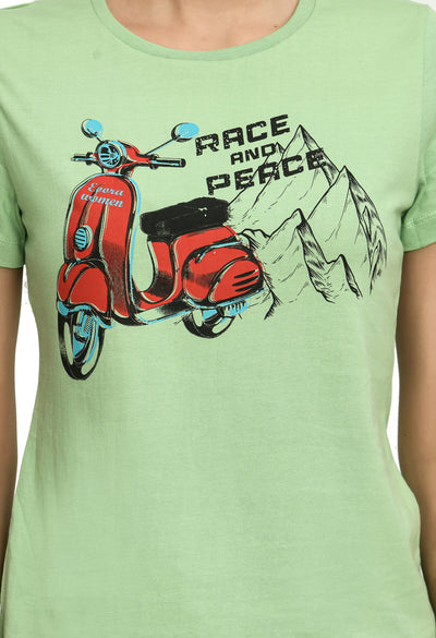 Fair Green Crew Neck Comfort T-Shirt
