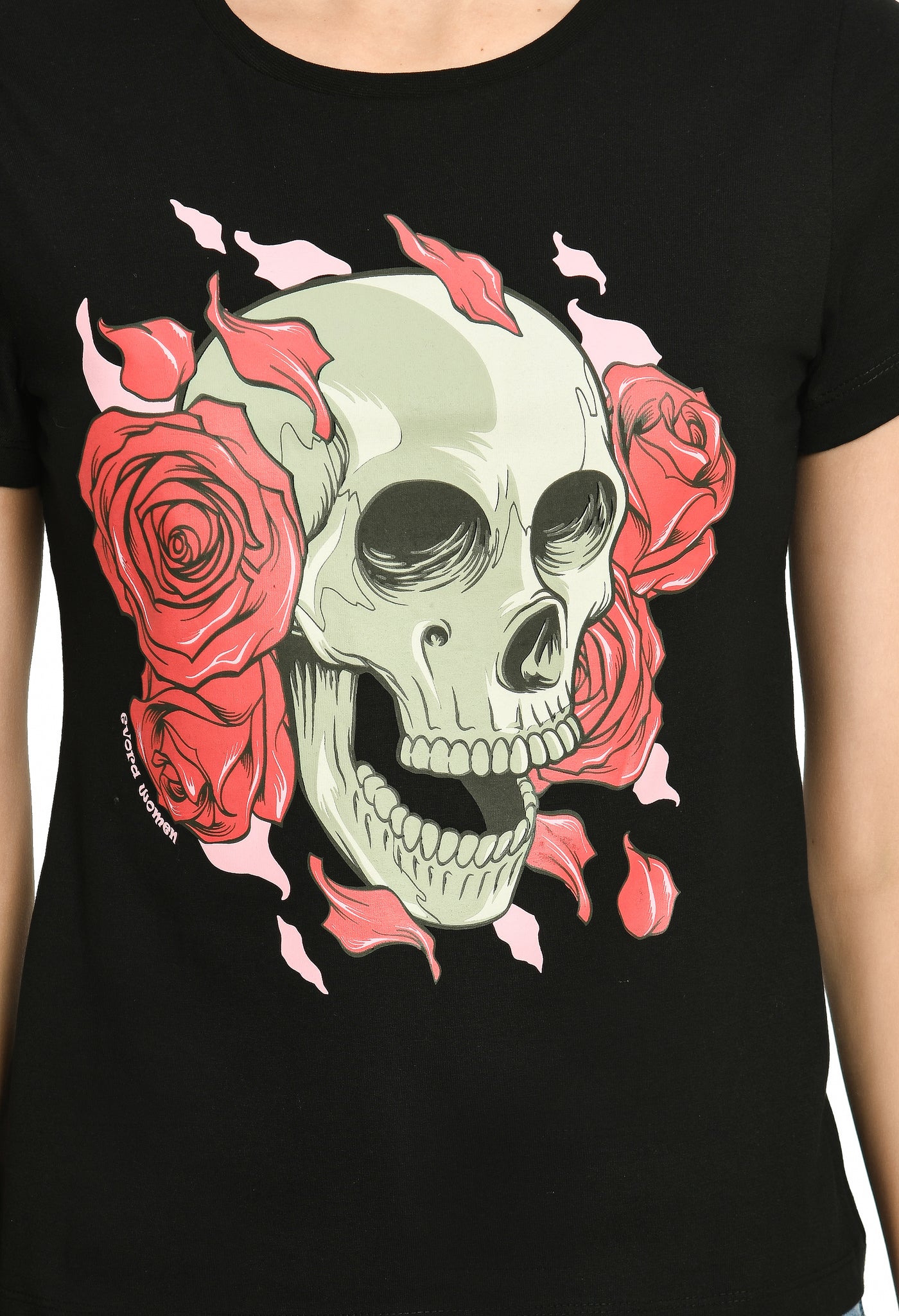 Ladies Black Amazing Fabric Rock T-Shirt