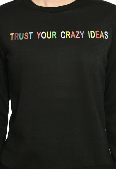 Black Fashion Sweatshirt