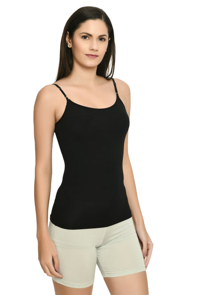 Siro Micro Modal Black Soft Camisole