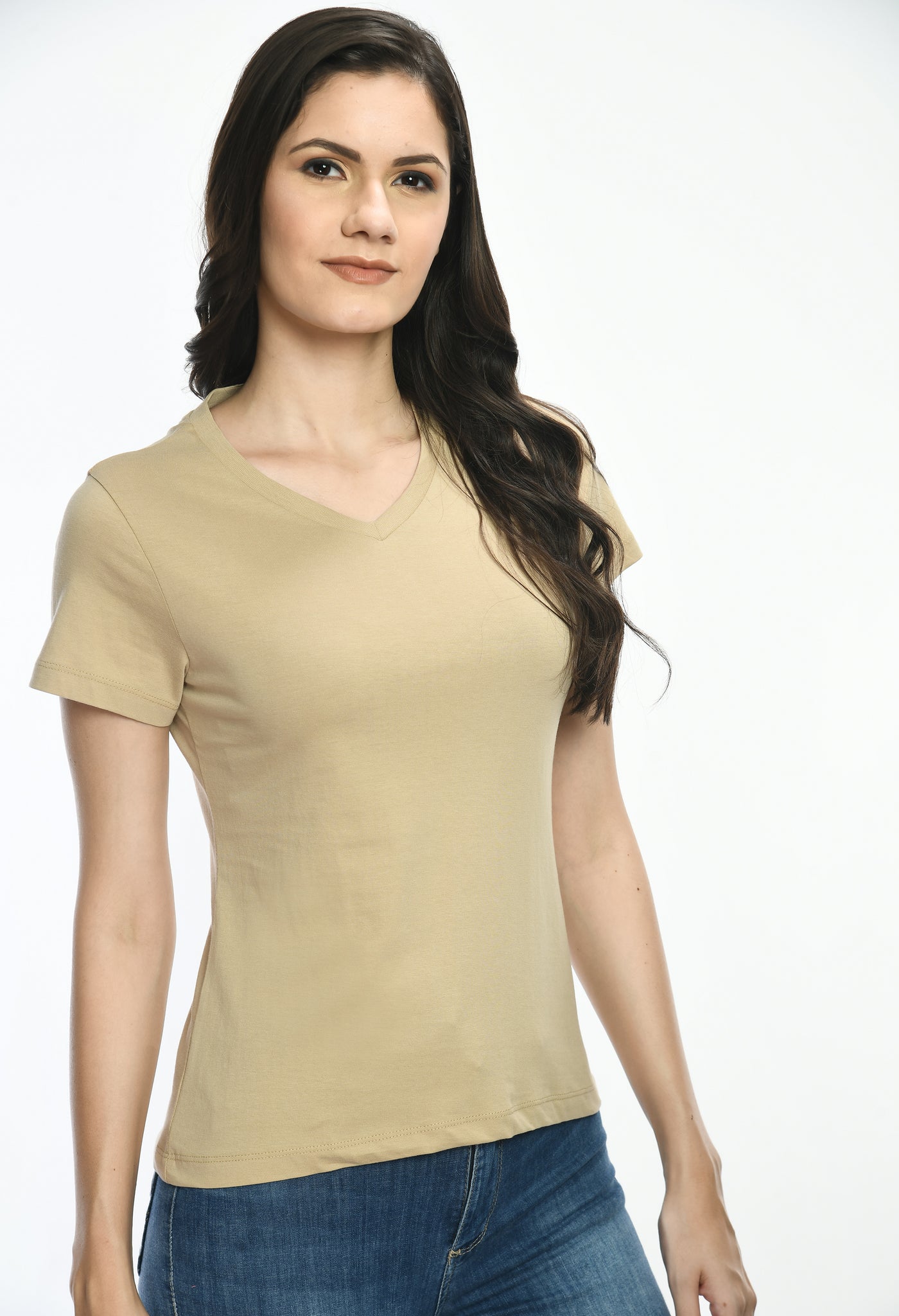 Humus V-Neck Comfort Fashion T-Shirt