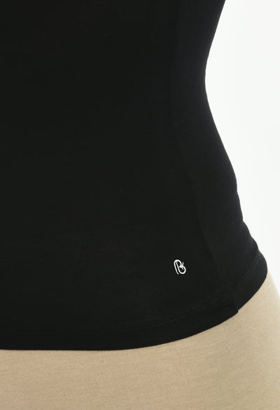 Siro Micro Modal Black Amazing Fabric Tank Top
