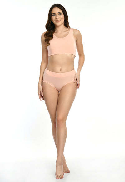 Siro Micro Modal Millennial Pink High Waist Fine Soft Hipster