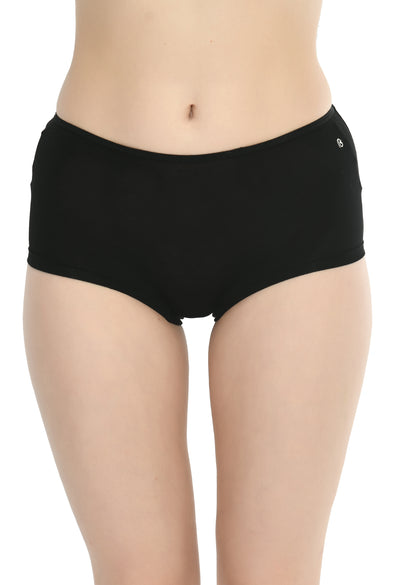Siro Micro Modal Black Stretchable Boy Short