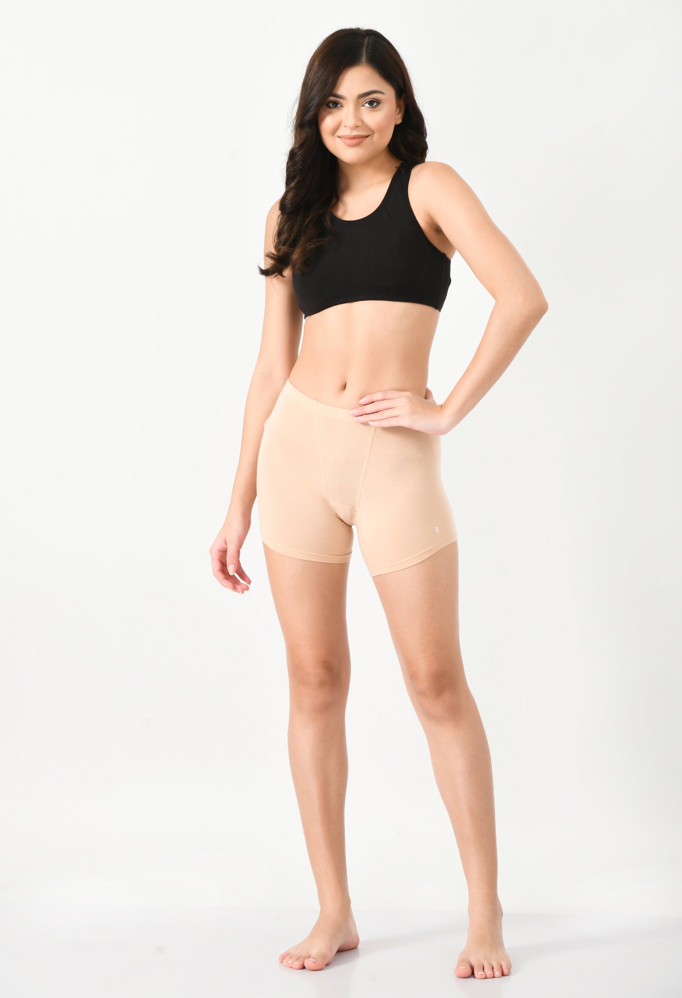 Siro Micro Modal Nude Dress Shorts
