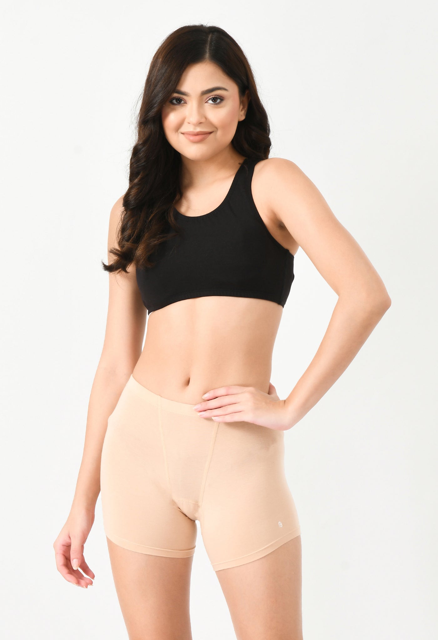 Siro Micro Modal Nude Dress Shorts
