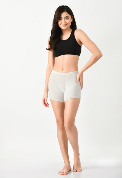 Siro Micro Modal Glacier Grey Dress Shorts