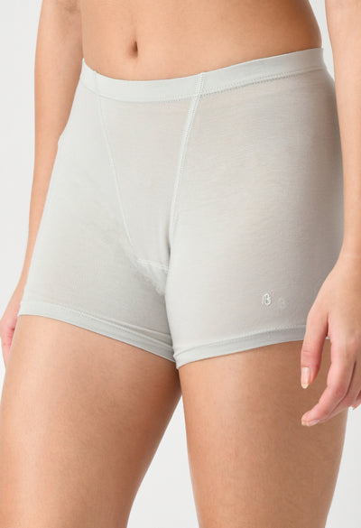 Siro Micro Modal Glacier Grey Dress Shorts