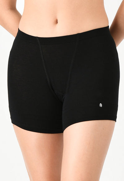 Siro Micro Modal Black Dress Shorts