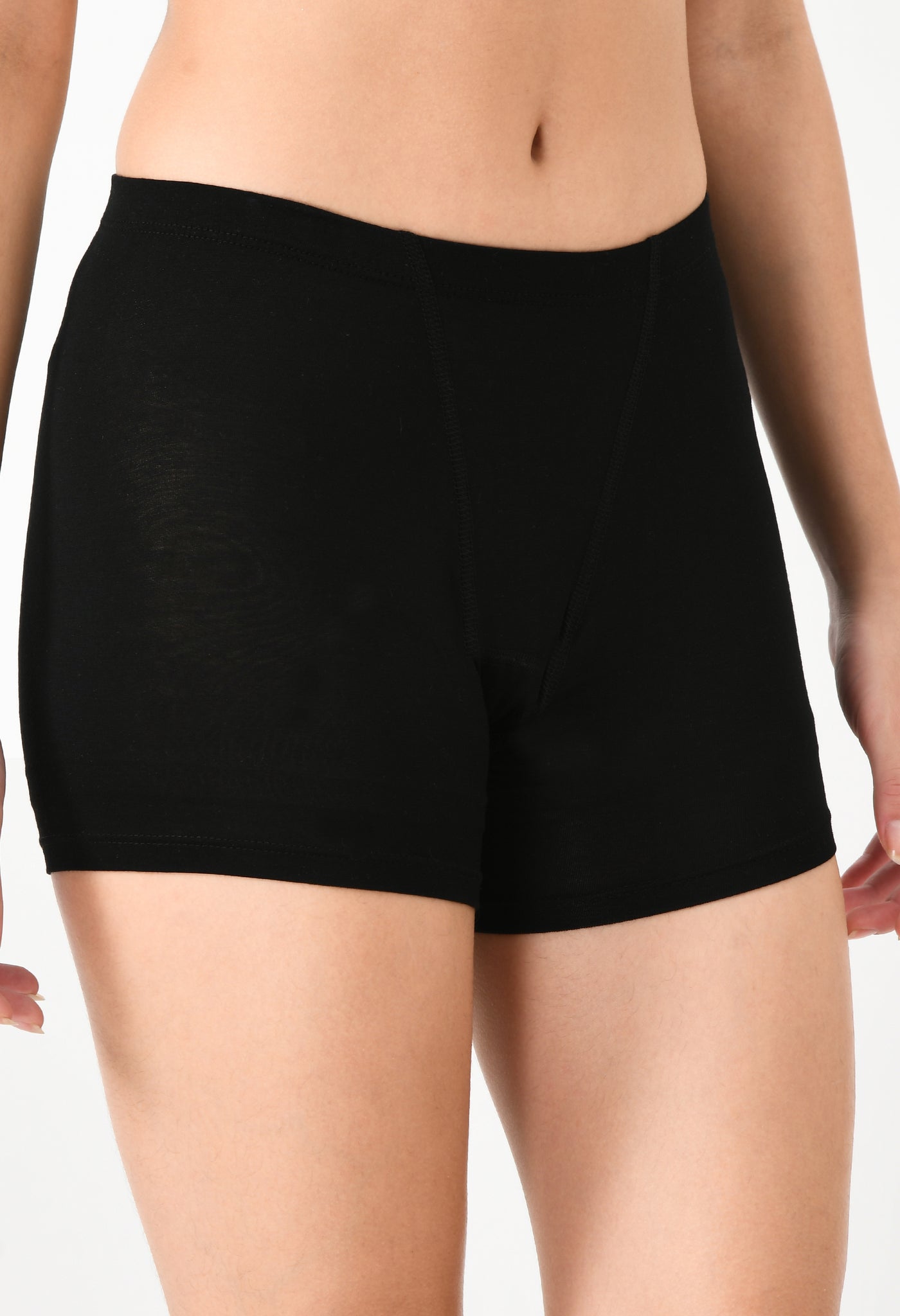 Siro Micro Modal Black Dress Shorts